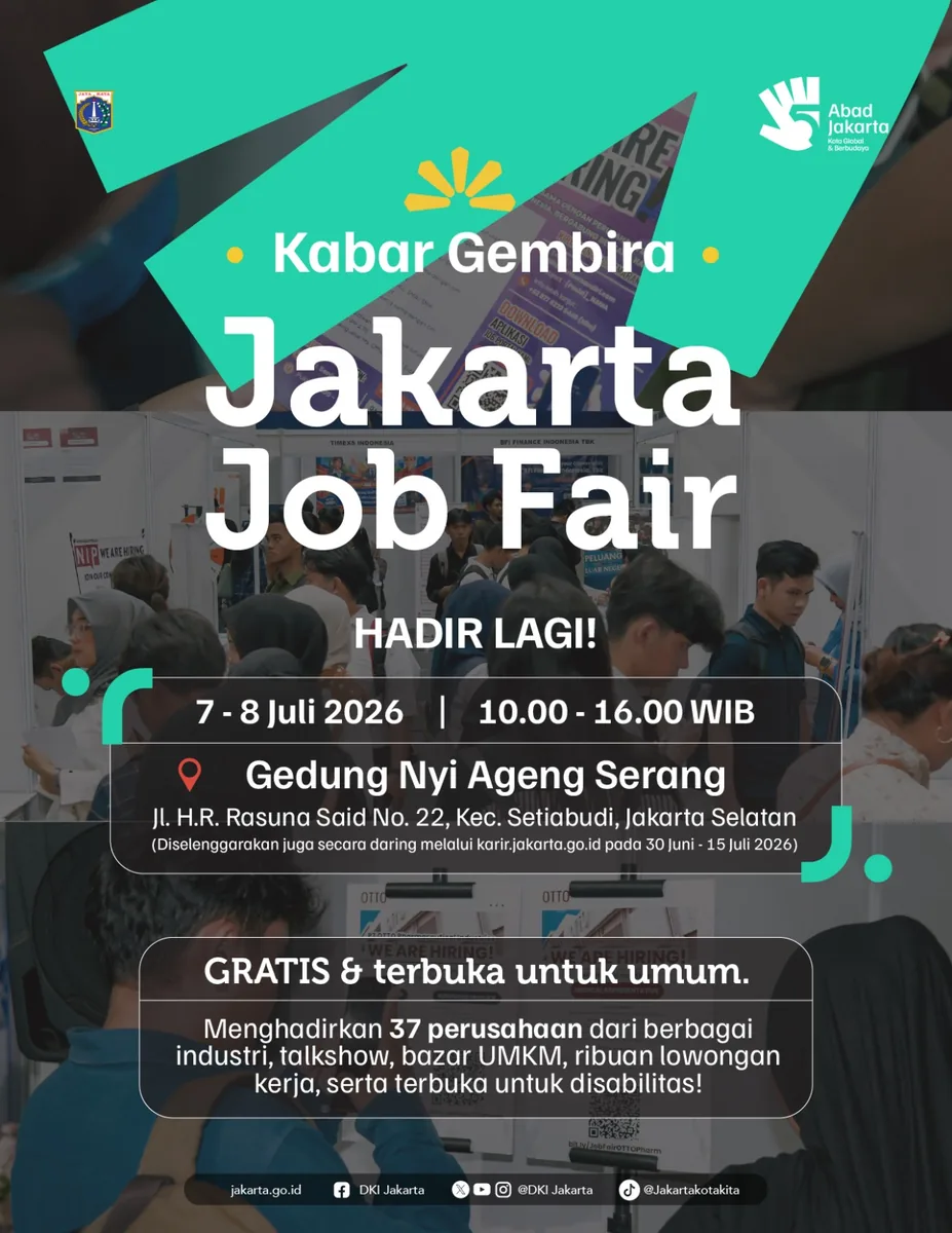 Job Fair Kabupaten Flores Timur 2026 (Suku Dinas TKTE Wilayah Kabupaten Flores Timur Barat) : 7-8 Juli 2026